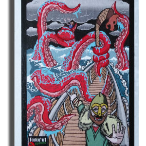 Carte postale (papier texturé) - Kraken !