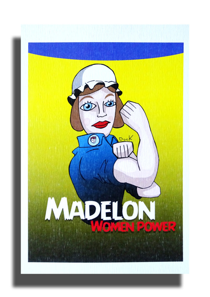 Carte postale (papier texturé) - Madelon power