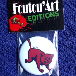 Chat rouge - Badge 38mm