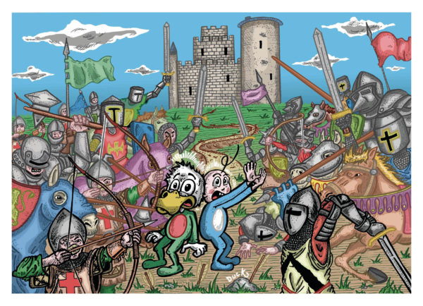 La guerre de Cent ans - Carte Postale (format A6)