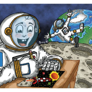 Walking on the Moon - Carte Postale (format A6)