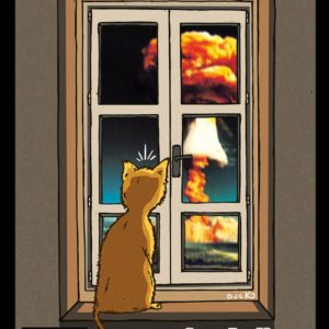 Chat Boom ??! - Carte Postale (format A6)