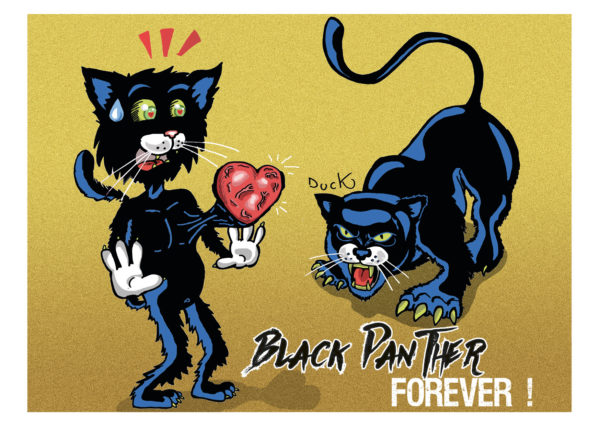 Black Panther Forever ! - Carte Postale (format A6)