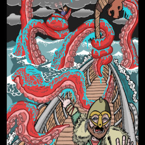 Kraken ! - Carte Postale (format A6)