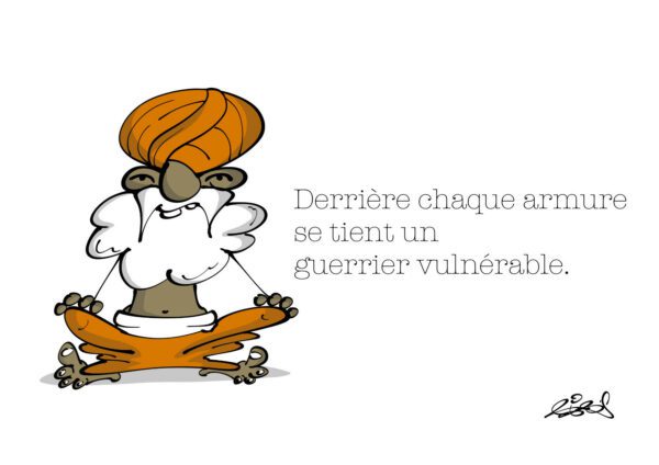 Derrière chaque armure - Carte Postale (format A6)