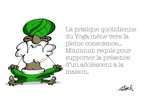 La pratique quotidienne du Yoga - Carte postale (format A6)