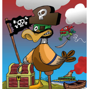 Le trésor du canard - Carte Postale (format A6)