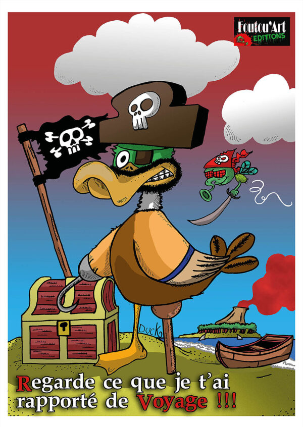 Le trésor du canard - Carte Postale (format A6)