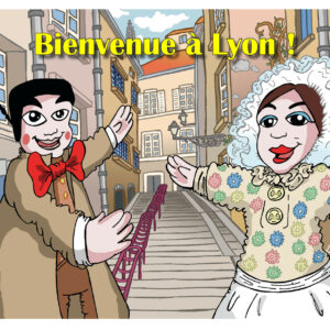 Carte postale : Bienvenue à Lyon (format A6)