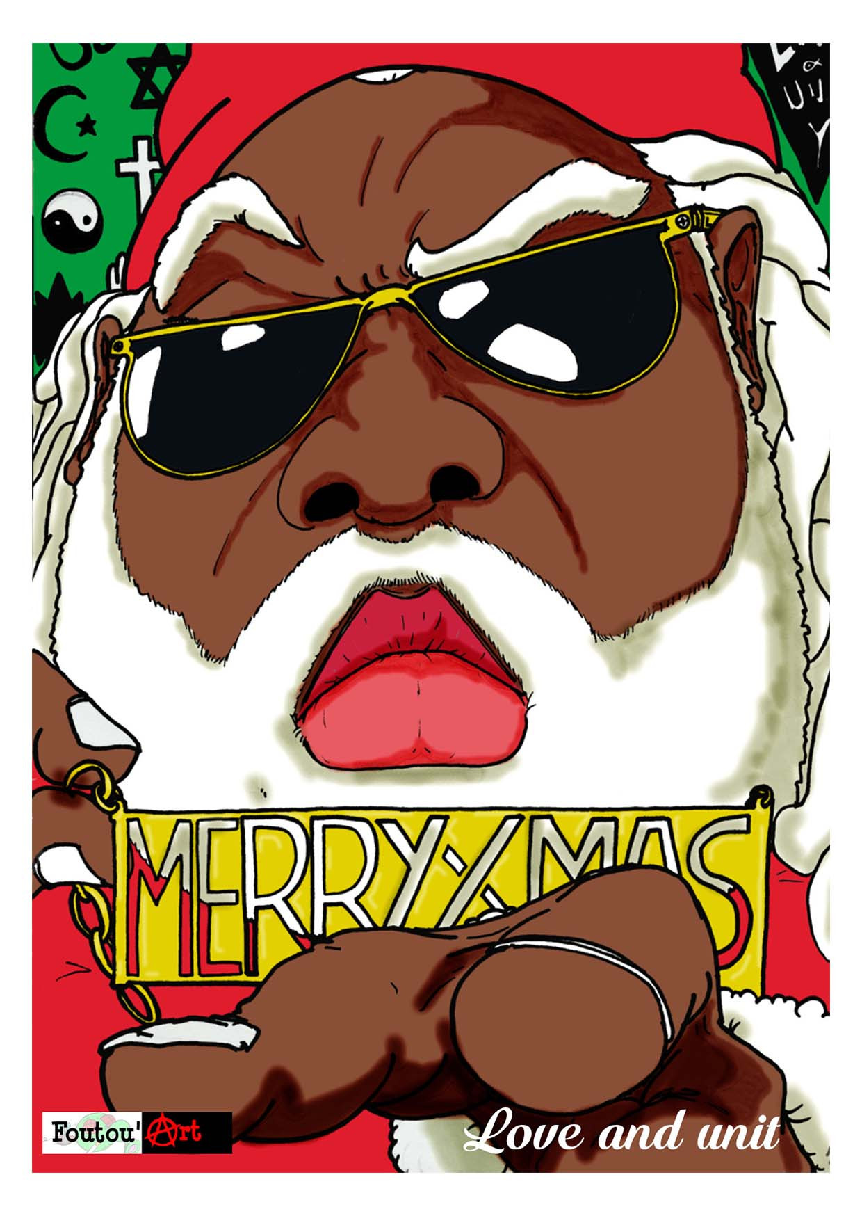 Carte postale : Merry Christmas (format A6)