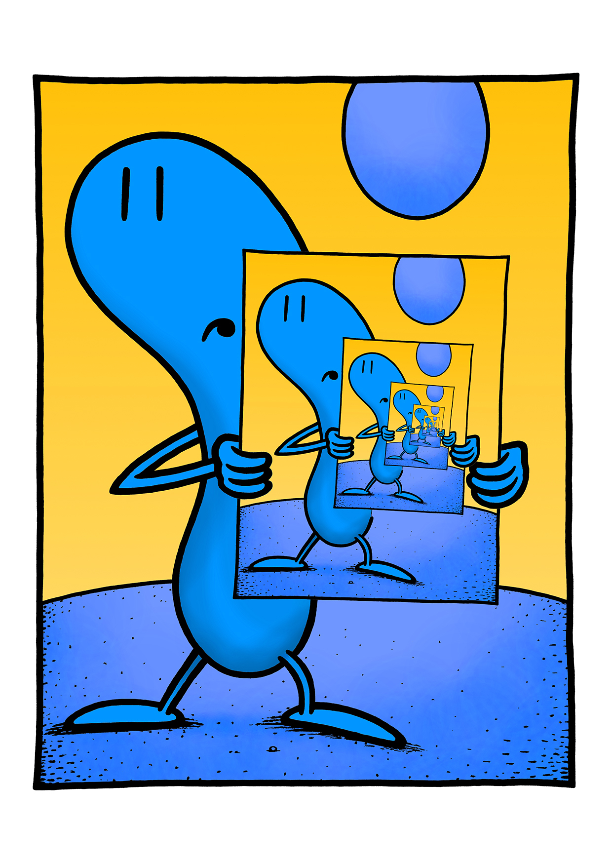 Carte postale : Selfie (format A6)