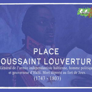 Carte postale : Place Toussaint Louverture (format A6)