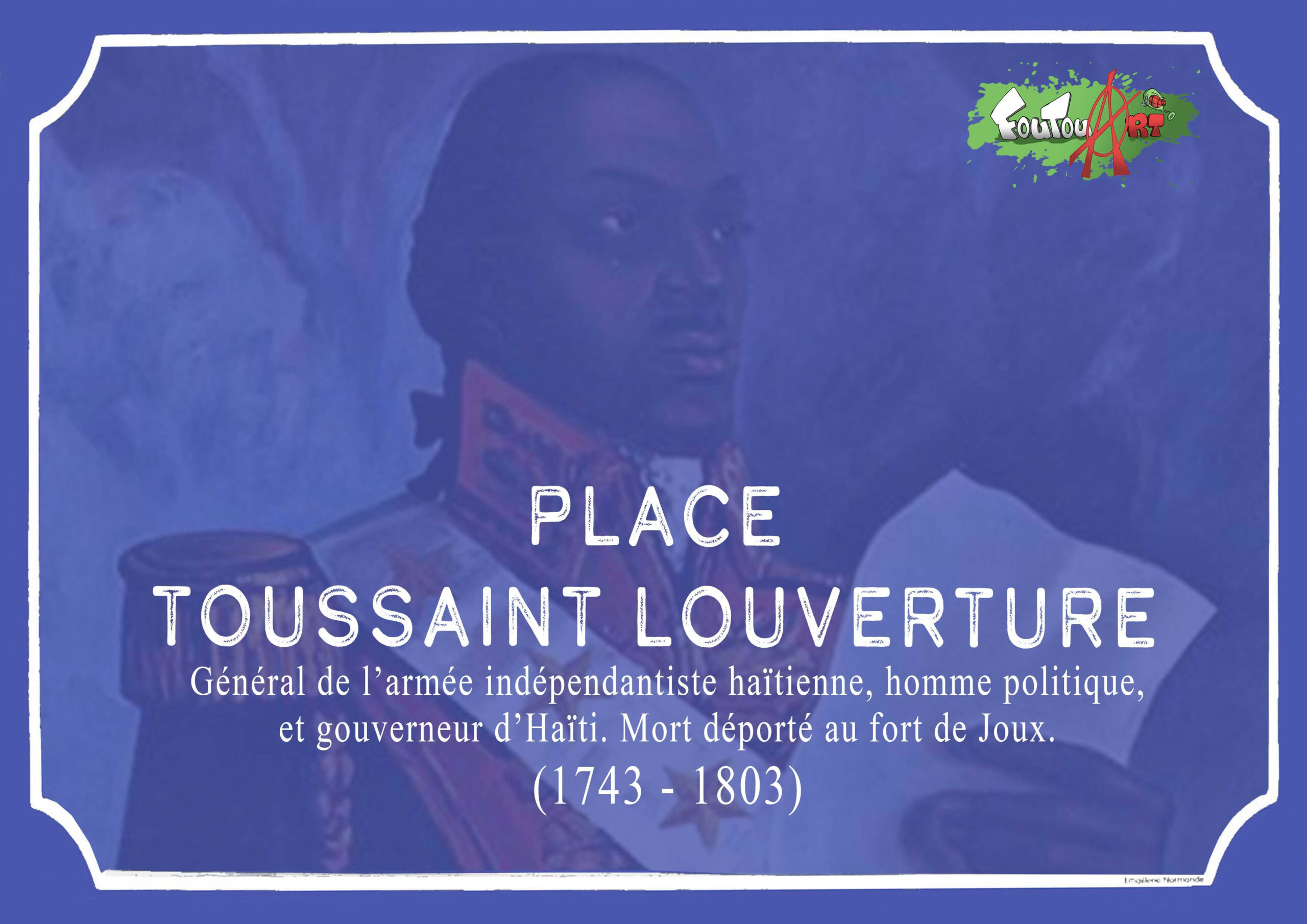 Carte postale : Place Toussaint Louverture (format A6)