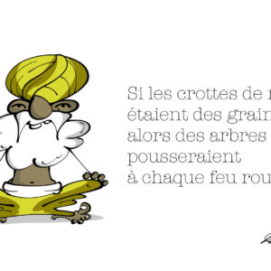 Carte postale : Si les crottes de nez étaient des graines (format A6)