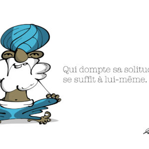 Carte postale : Dompter sa solitude (format A6)