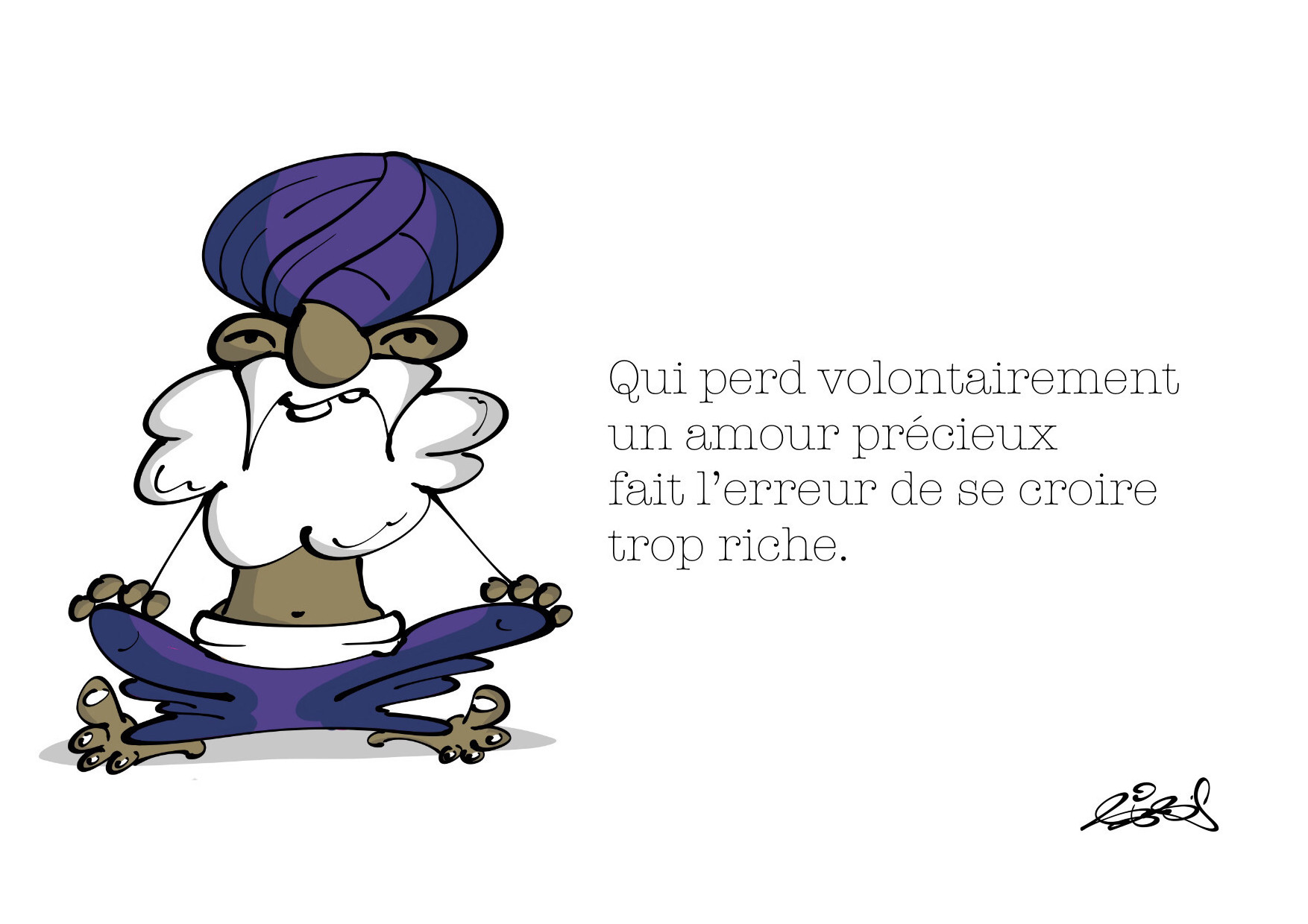 Carte postale : Perdre un amour précieux (format A6)