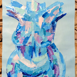 Peinture : "Isa, artiste au couteau" - L'Invisible